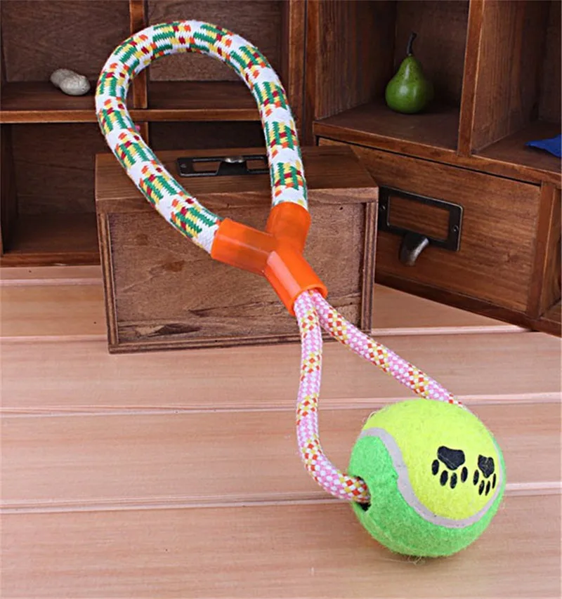 Новое поступление игрушки для собак прочный веревочный Плетеный мяч