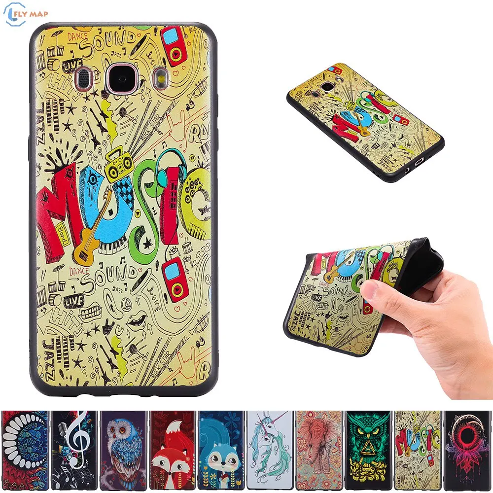 3D Relief Case for Samsung Galaxy J5 2016 J510 J56 Soft TPU Phone Cover J510F J510H J510K J510FN SM-J510FN SM-J510MN J510FN/DS |