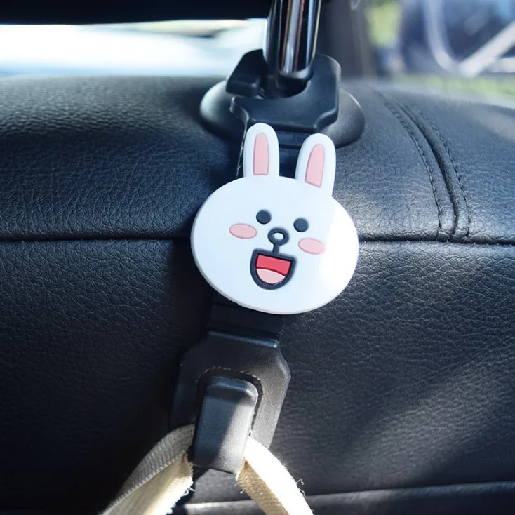 1 шт. мультяшная Автомобильная вешалка на подголовник заднего сиденья держатель