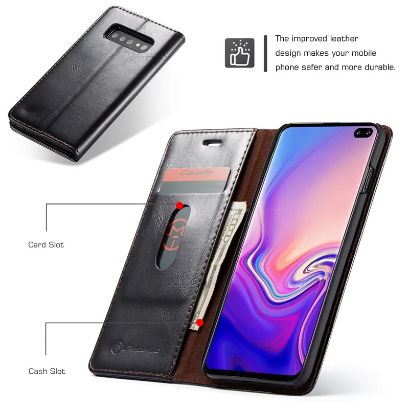 YISHANGOU чехол для samsung Galaxy S10 Plus A70 A50 A7 A9 кожаный бумажник клип Стенд откидная крышка для samsung S10E A30 A20 A40