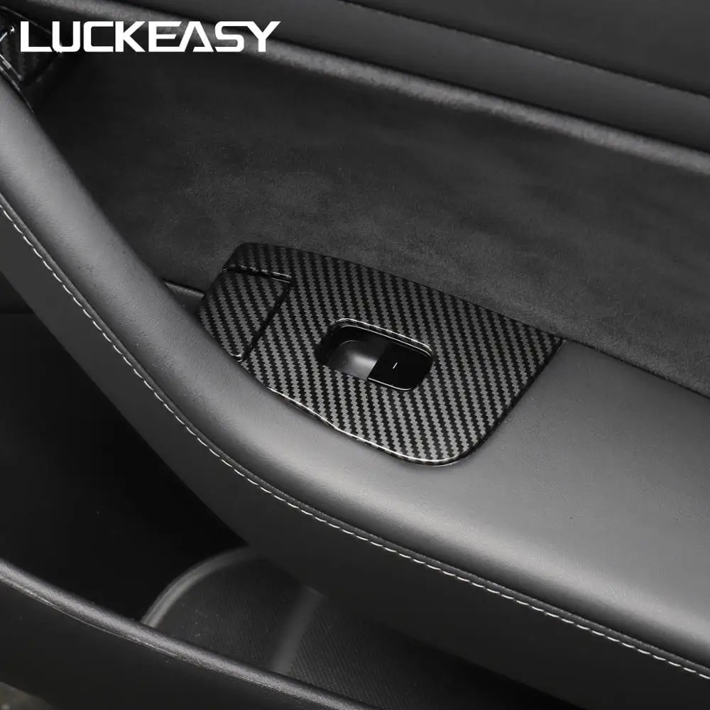 Наклейка на окно автомобиля LUCKEASY Модифицированная пластырь ABS для Tesla Model 3 2017-2019