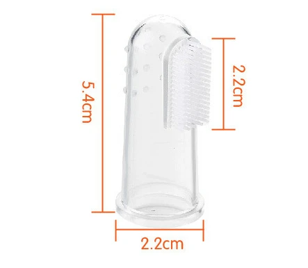 10 шт./лот Silica гелевый мягкий чехол с палец зубная щетка для полости рта ребенка