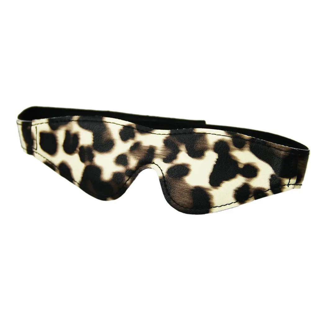 Леопардовая маска для глаз Ночная секс жизнь любовник игра Eyeshade кошка леди