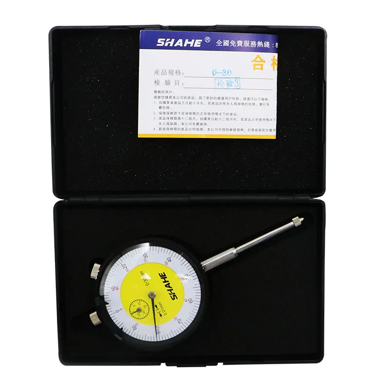 shahe 0-30 mm analog dial gauge Shock-Proof indicator precision tools indicators with strong box | Инструменты