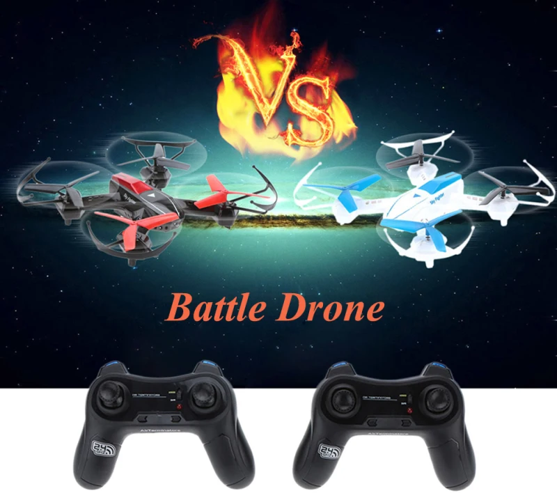 

Sky Fighter 1 Pair(white and black)rc drone YD-822 2.4G 4CH 6-Axis Gyro RTF RC Quadcopter Battle with Infrared Combat Function