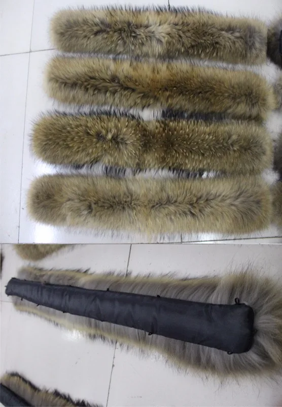 Отделка из натурального меха енота воротник китайская отделка | Дом и сад