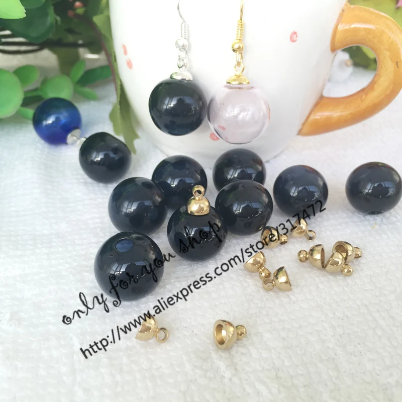 Хит! 16 мм стеклянный пузырьковый и 6 колпачок набор стеклянная бутылка DIY флакон