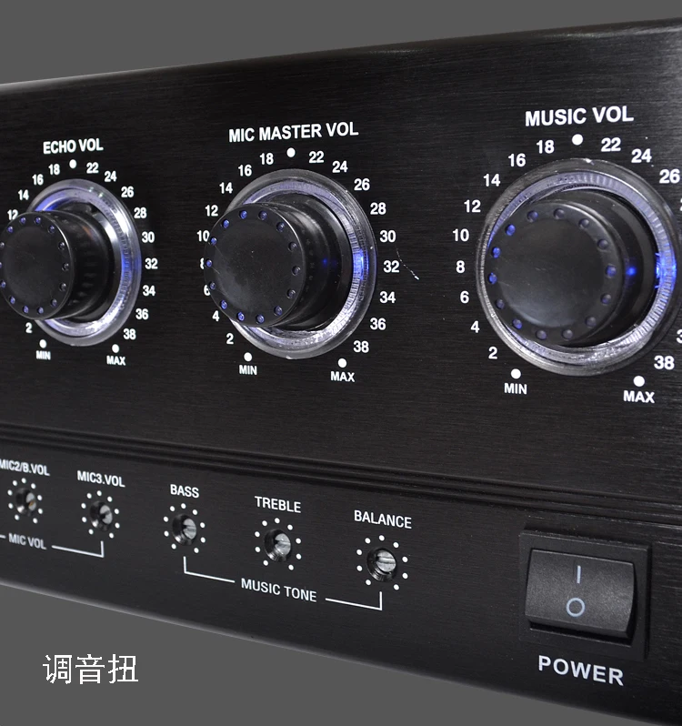 220 В высокомощный Профессиональный KTV HIFI усилитель аудио домашний караоке Bluetooth усилитель сценический PW-208 330 Вт+ 330 Вт