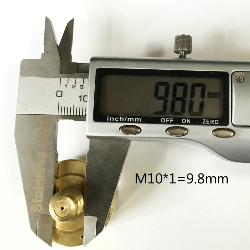 Медь M10* 1 G1/8 дюймов 350 бар Мини манометр воздуха, ED черный и белый циферблат 28 мм Манометр