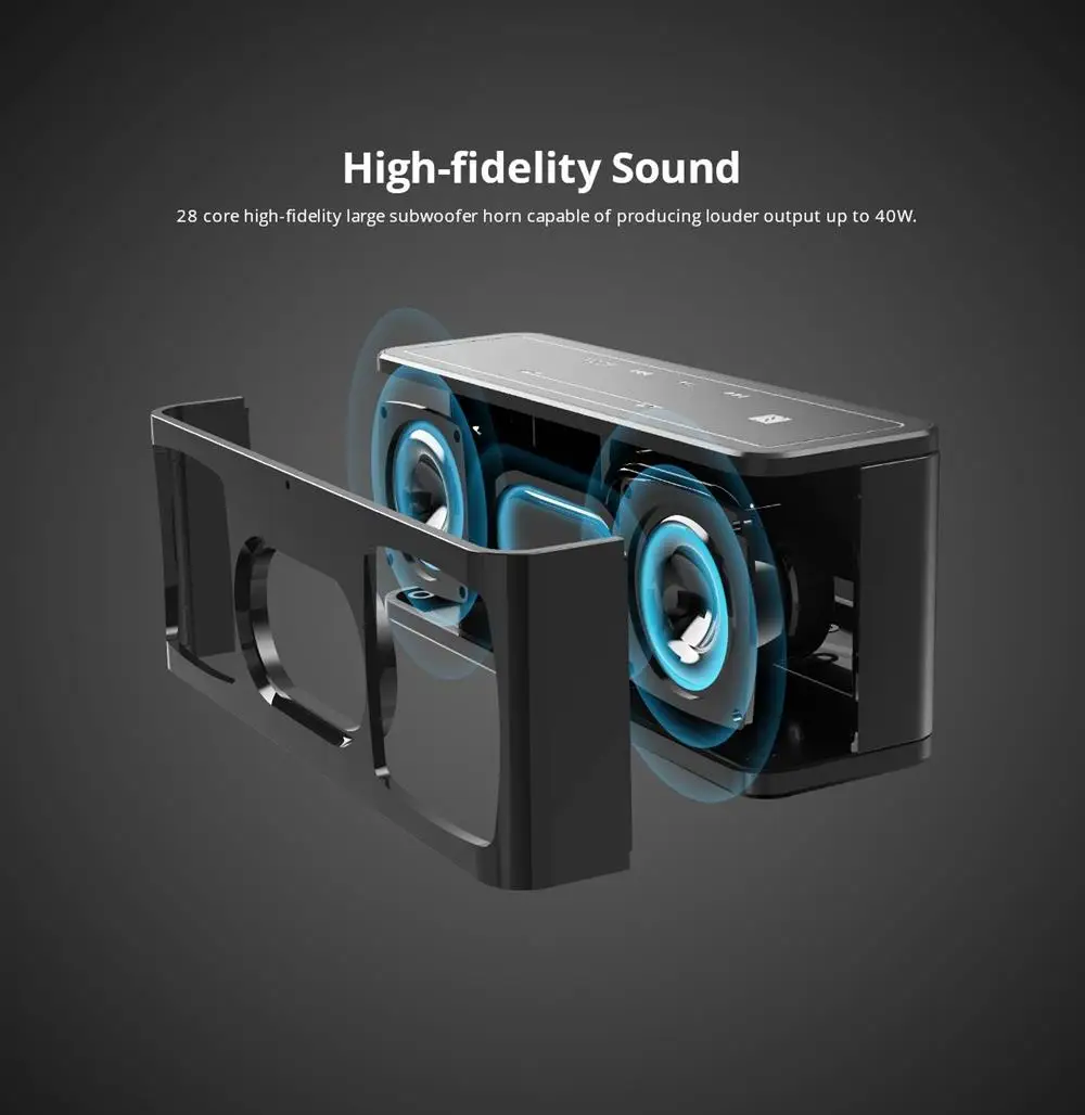 Tronsmart Element Mega Bluetooth динамик беспроводной динамик 3D звук TWS 40 Вт Выход NFC портативный динамик MicroSD карта