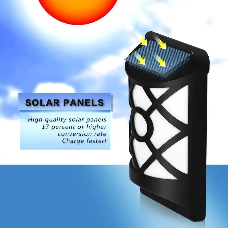 Водонепроницаемый светильник с мигающим пламенем фонарь солнечной батареей для
