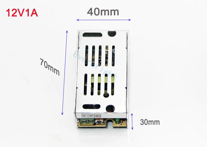 Трансформатор напряжения 12W 1A AC 100V 240V к DC 12V переключатель питания для