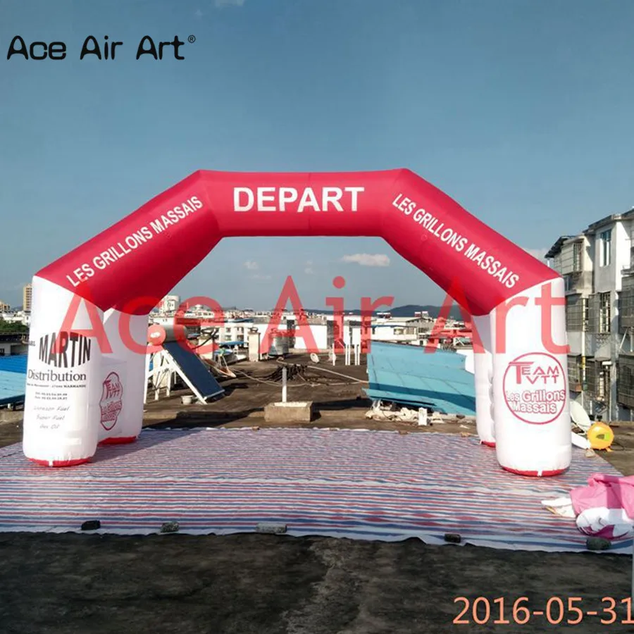

6x3.8m Standing Inflatable Start Finish Line Race Arch for France Outdoor Sports by Most Profession Supplier Ace Air Art