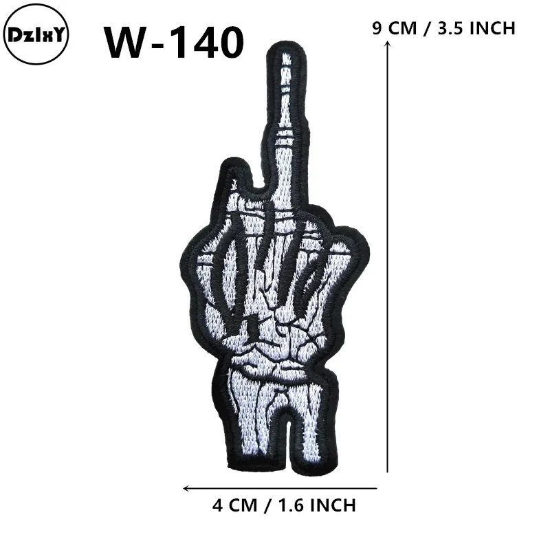 1-PCS-W-140 Можно выбрать 46 стилей) 1 шт. вышитые круглые нашивки для одежды DIY в полоску, аппликация, наклейки для одежды, железные нашивки - Цвет: 1-PCS-W-140