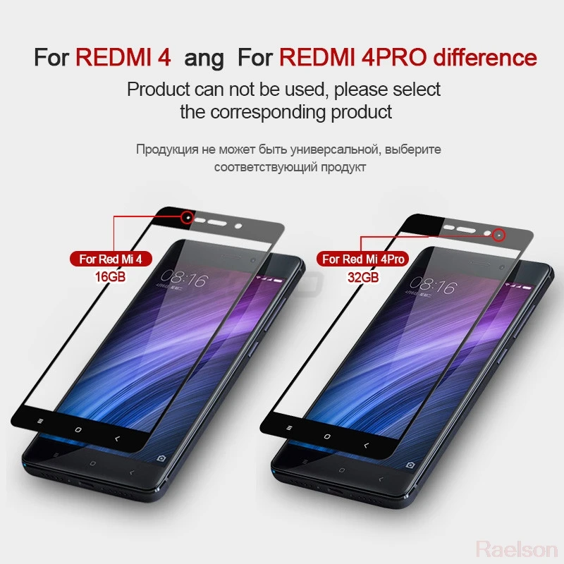 3D полное покрытие закаленное Стекло 4people для Xiaomi Redmi 4 Pro 32 ГБ Экран протектор redmi 4X
