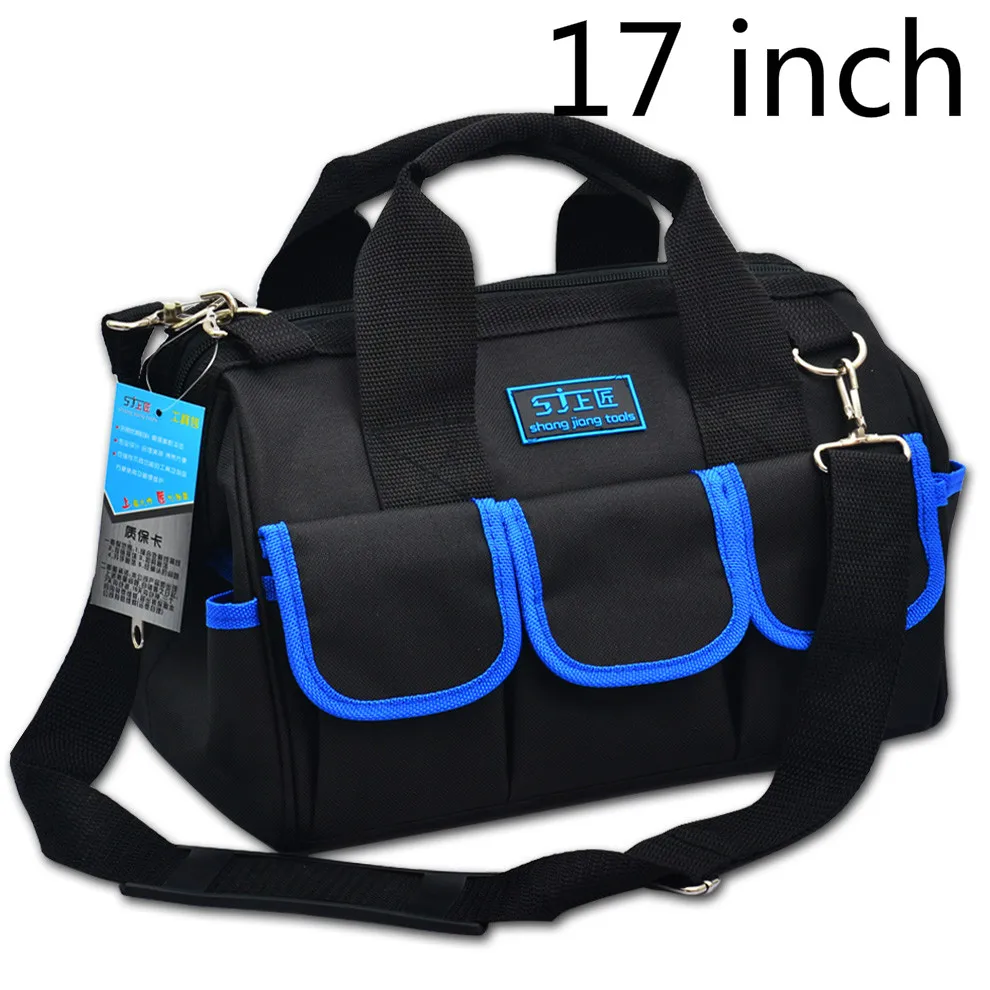 

17 Inch Kit Canvas Multifunctional Portable Single Shoulder Electrician Tool Kit Hardware Repair Kit Manual Tool Upgrade