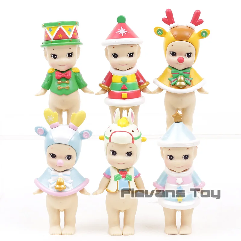 Sonny Angel Рождественская серия мини ПВХ Фигурки Коллекционная модель игрушки 6 шт./компл