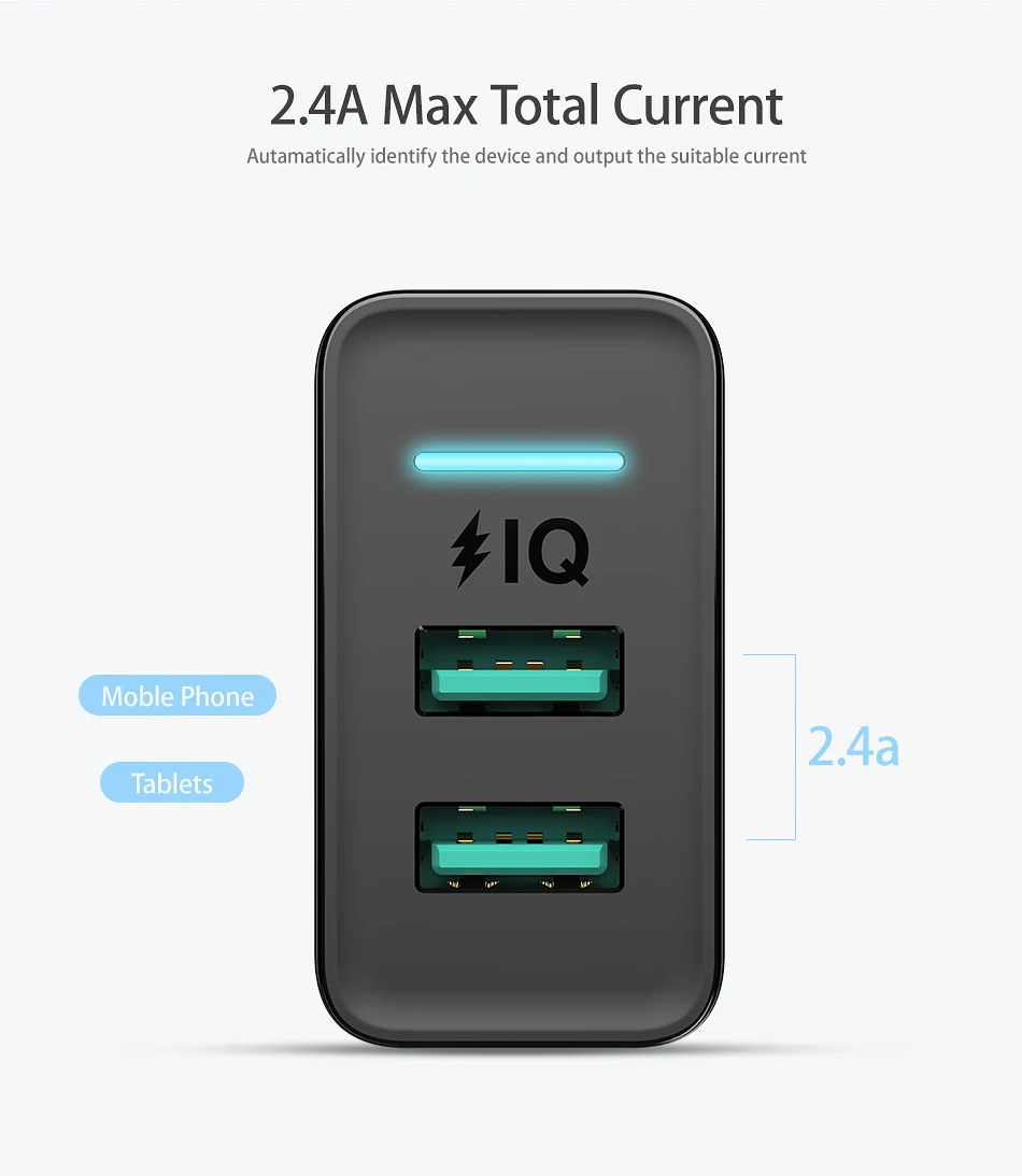 FLOVEME 2 порта USB зарядное устройство для iPhone X XR Xs Max 5 в 2.4A Быстрая зарядка настенное зарядное устройство для samsung S10 huawei P30 EU адаптер