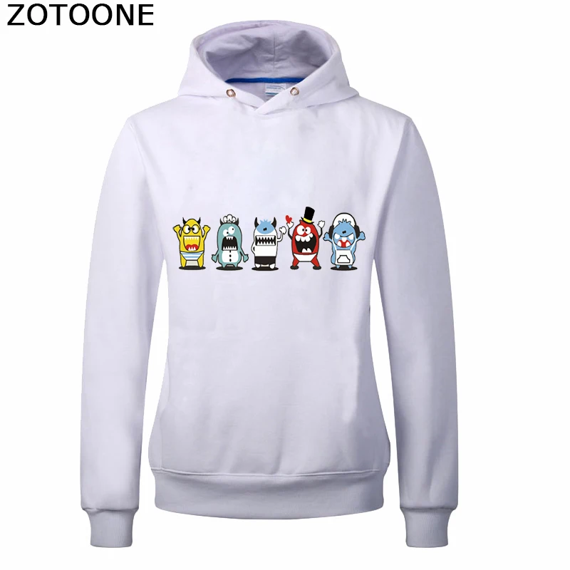 ZOTOONE мультфильм монстер патч для детей Одежда теплопередача Декор на футболке