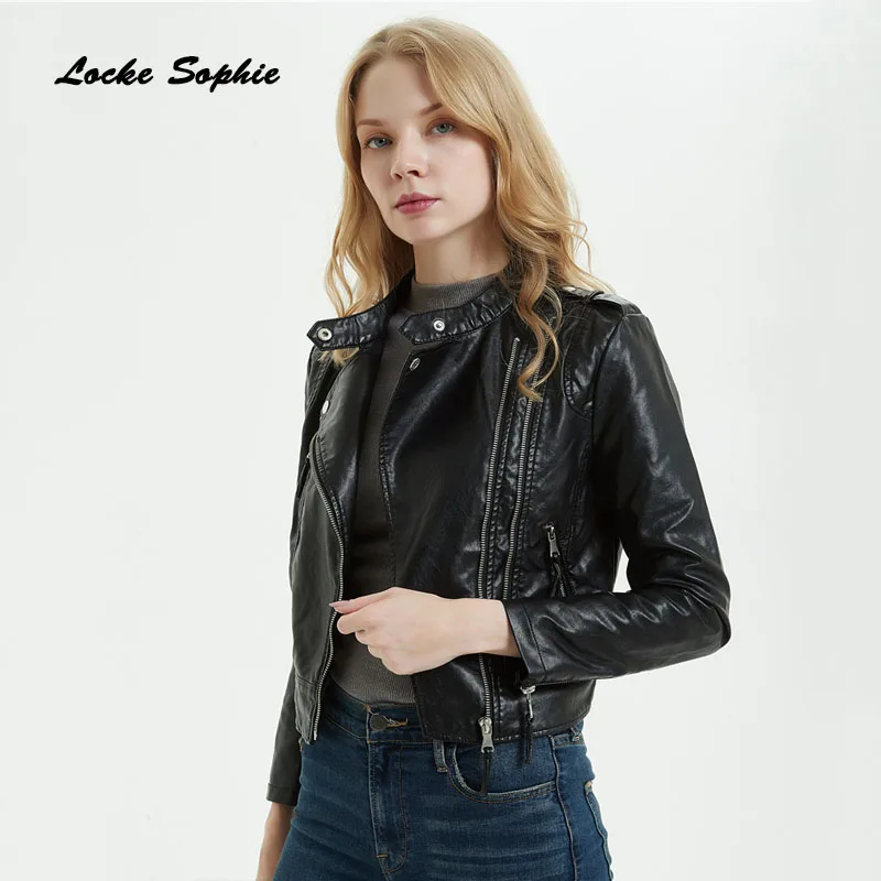 Женская короткая куртка большого размера блейзеры осень 2020 искусственная кожа