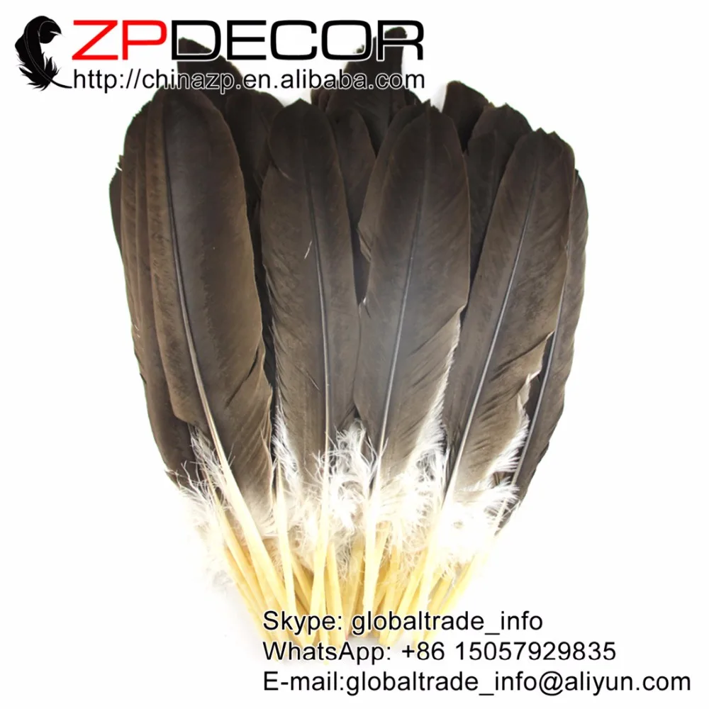 

NEW!! ZPDECOR 45-60cm(18-24inch) 28pcs/lot Beautiful Good Quality Rare Natural Eagle Feathers for DIY Dress Accessories