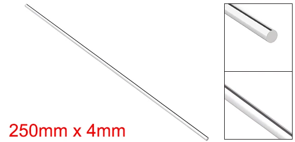 4mmx250mm Uxcell 1 шт. 250 мм длина 4 мм/8 мм/8 мм x 8 мм/12 мм x 12 мм/15 мм x 15 мм Диаметр прозрачный Твердый акриловый круглый/квадратный/шестигранный стержень PMMA бар - Цвет: 4mmx250mm