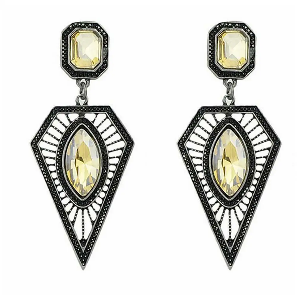 

FAMSHIN Fashion Big Triangle Dangle Earring for Woman Geometric Metal Exaggerated Drop Earrings Party Jewelry Vintage Girl Gifts