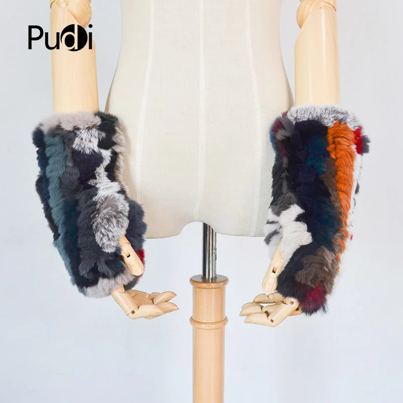 Pudi GL842 перчатки из натуральной кожи для девочек зима 2018 Новые с натуральным мехом