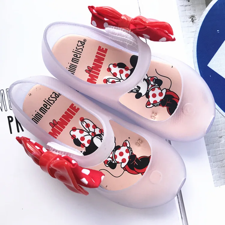 Мини Босоножки Мелисса для девочек с Микки бантом melissa обувь детей sandalia infantil