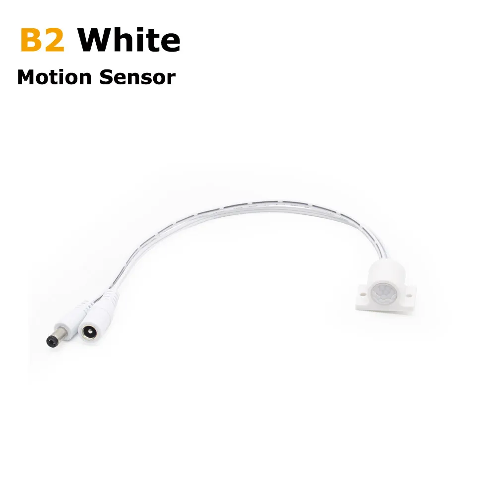 Model B2 White Датчик движения 12 В светильник 12 вольт сенсорный датчик движения DC 12 В светодиодный инфракрасный автоматический светодиодный светильник - Цвет: Model B2 White