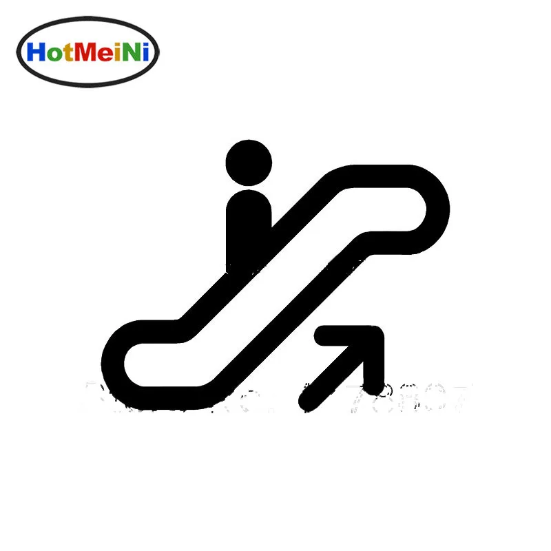 

HotMeiNi оптовая продажа, значок-наклейка из винила для автомобиля, задняя наклейка на ветровое стекло, деловой лифт, лестницы, автоматическое р...
