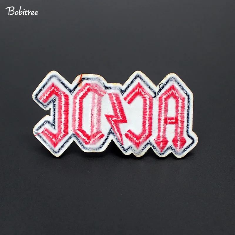 Музыка ACDC 9,5*4,9 см буквы патч значки гладильная вышивка для одежды наклейки аксессуары для одежды
