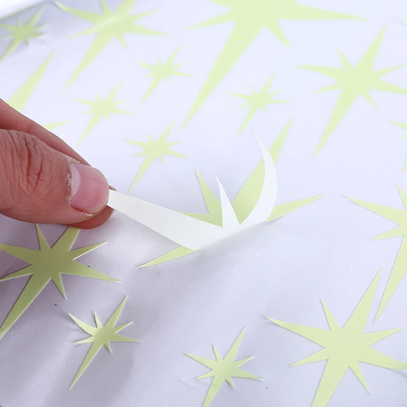 Красивая светится в темноте звезда точка светящаяся декор для детской комнаты