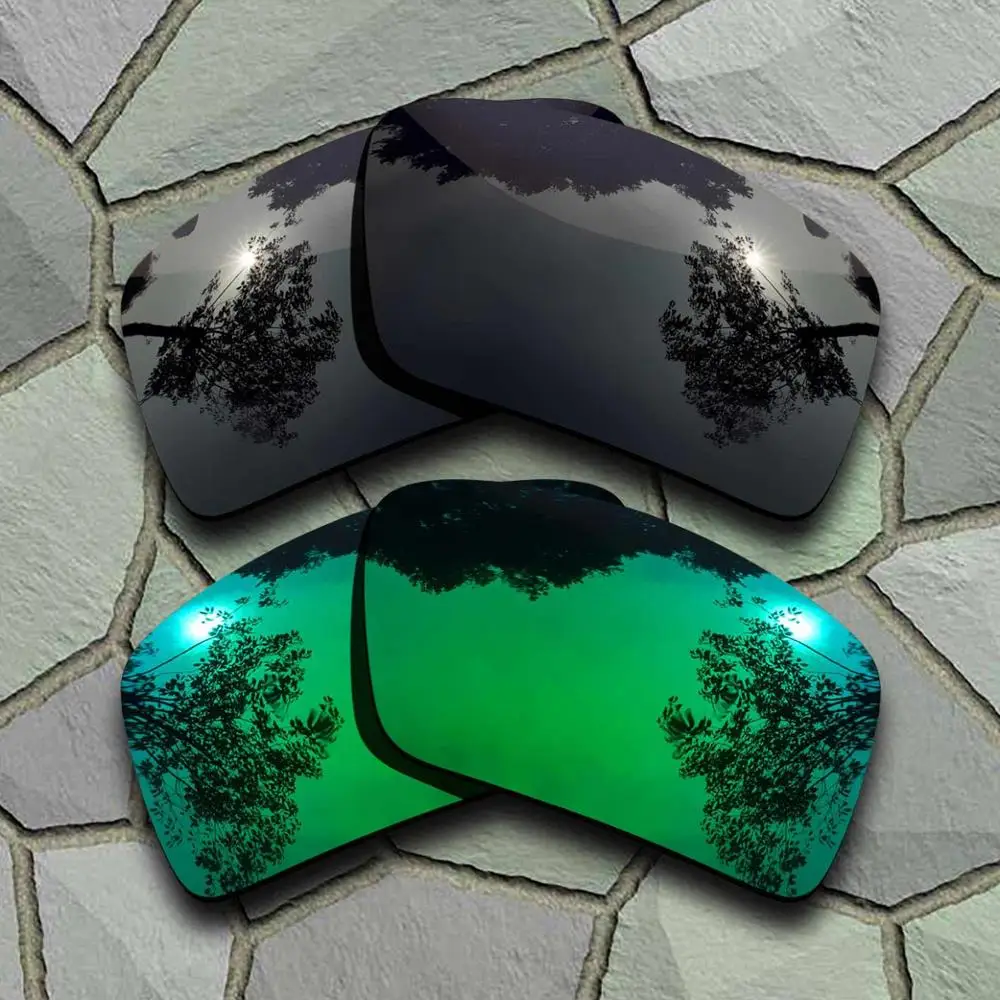 Black-Jade Green Солнцезащитные очки поляризованные Сменные линзы для Oakley повязка 2-сорта - Цвет линз: Black-Jade Green