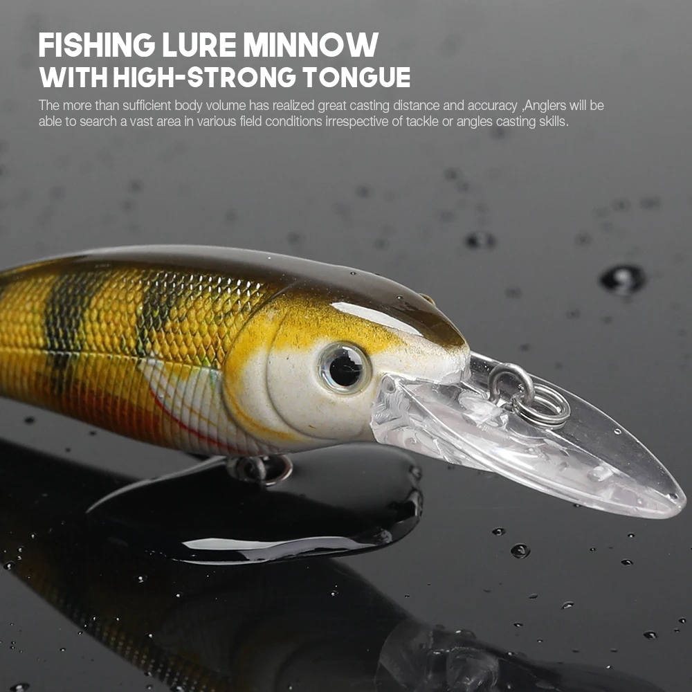 VTAVTA 1 шт. приманка для рыбалки Minnow твердая искусственный воблер 8 см 11 6 г жесткая