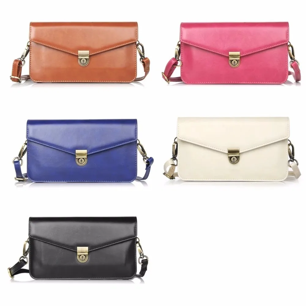 Double Pockets Pouch Girl Women Bag Holster With Belt Card Slots Phone Case For Asus Zenfone 2 3 5 5z 2018 500kl Max 4 Pro Plus | Мобильные