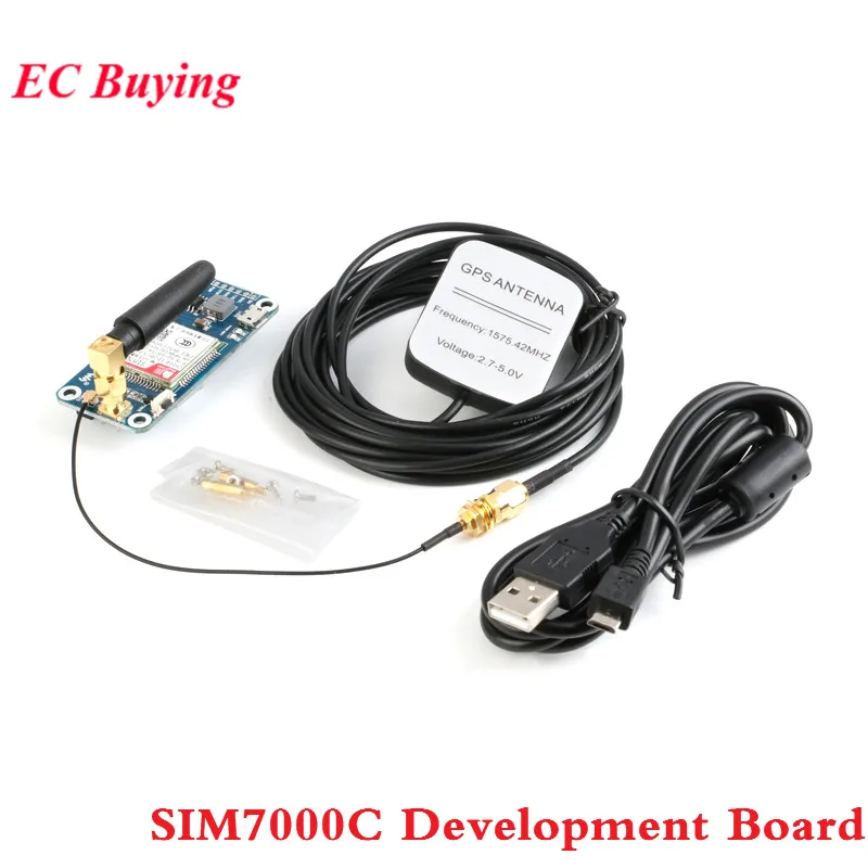 

SIM7000C Module Development Board NB-IoT/eMTC/EDGE/GPRS/GNSS/GPS 4G Communication Expansion Board for Raspberry Pi
