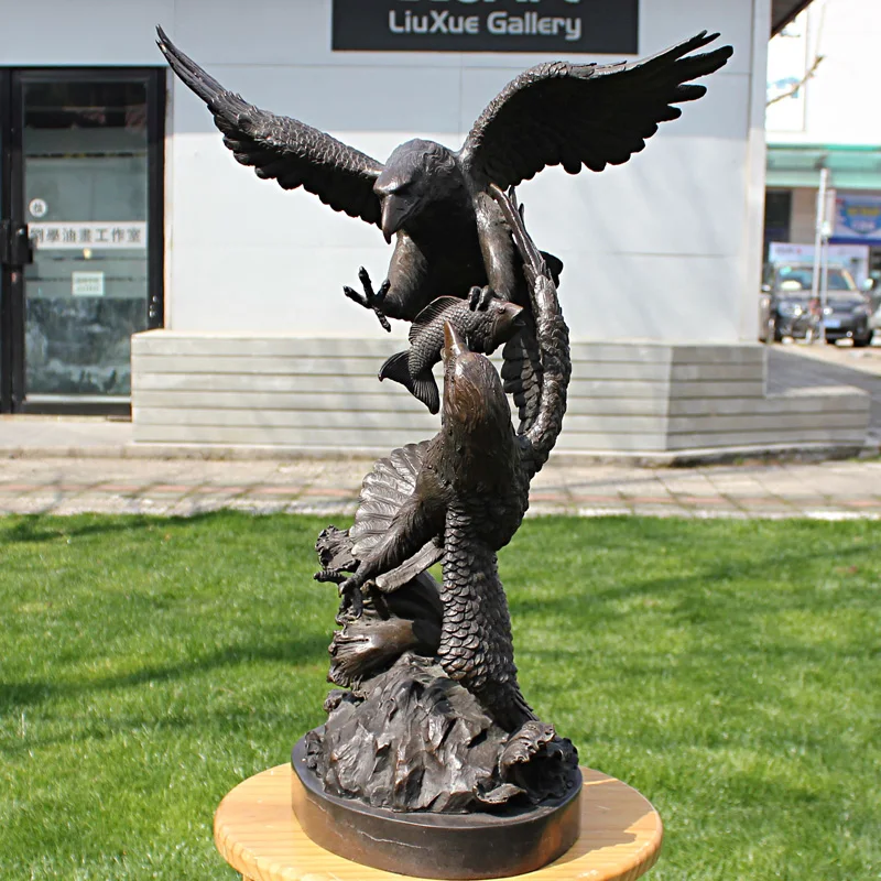 Деловые подарки художественная бронзовая статуя орла украшение для дома