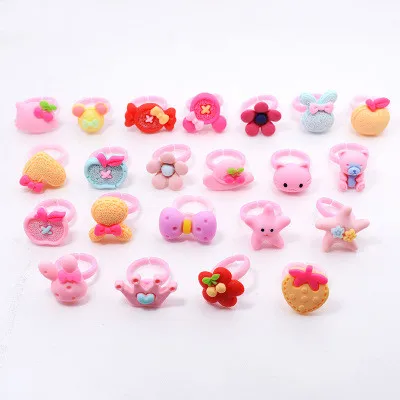 Акриловое кольцо с цветочным рисунком 12 шт./лот|Сувениры для вечеринок| |