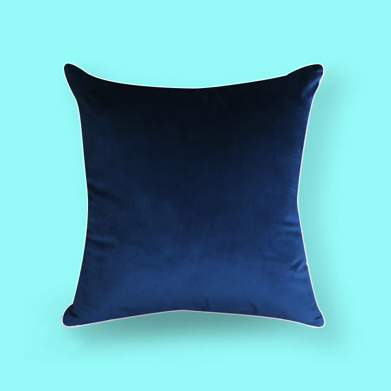 European style Solid color Simple Pillow sofa Cushion car Lumbar pillow High grade Sleeper cover