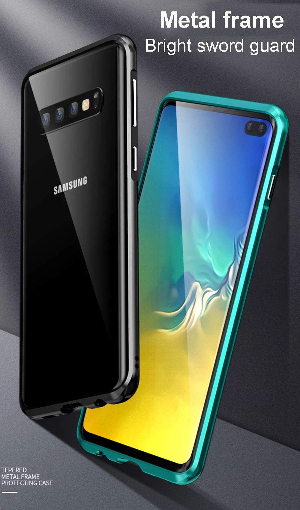 Для samsung Galaxy S10 Plus, чехол-бампер,, изогнутый металлический чехол Luphie для samsung S10, чехол S10e, ультра тонкая алюминиевая рамка, чехол