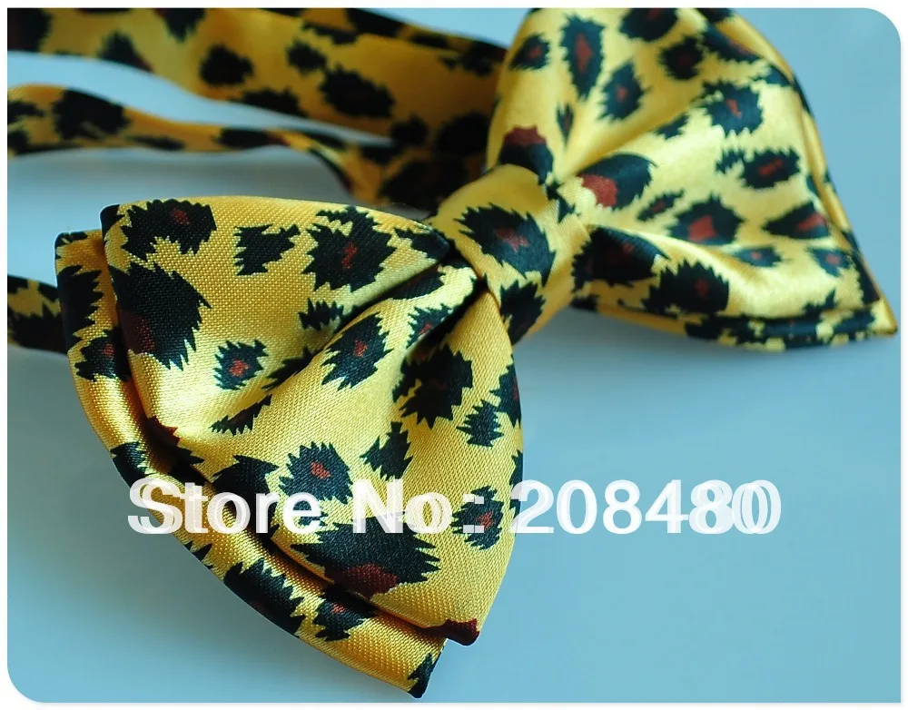 Мужской Блестящий галстук бабочка желтый леопард|bowtie for men|bow tiebow tie pattern |