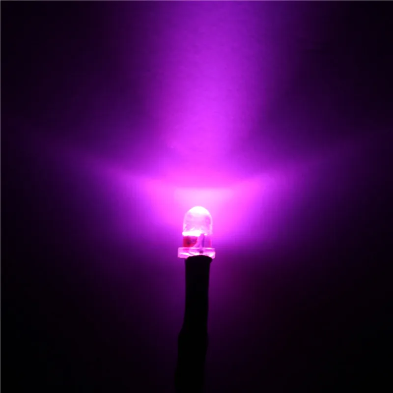 20 шт/Паг LED 3 мм розовый 9 12 В диод Предварительно проводной резистор излучающие