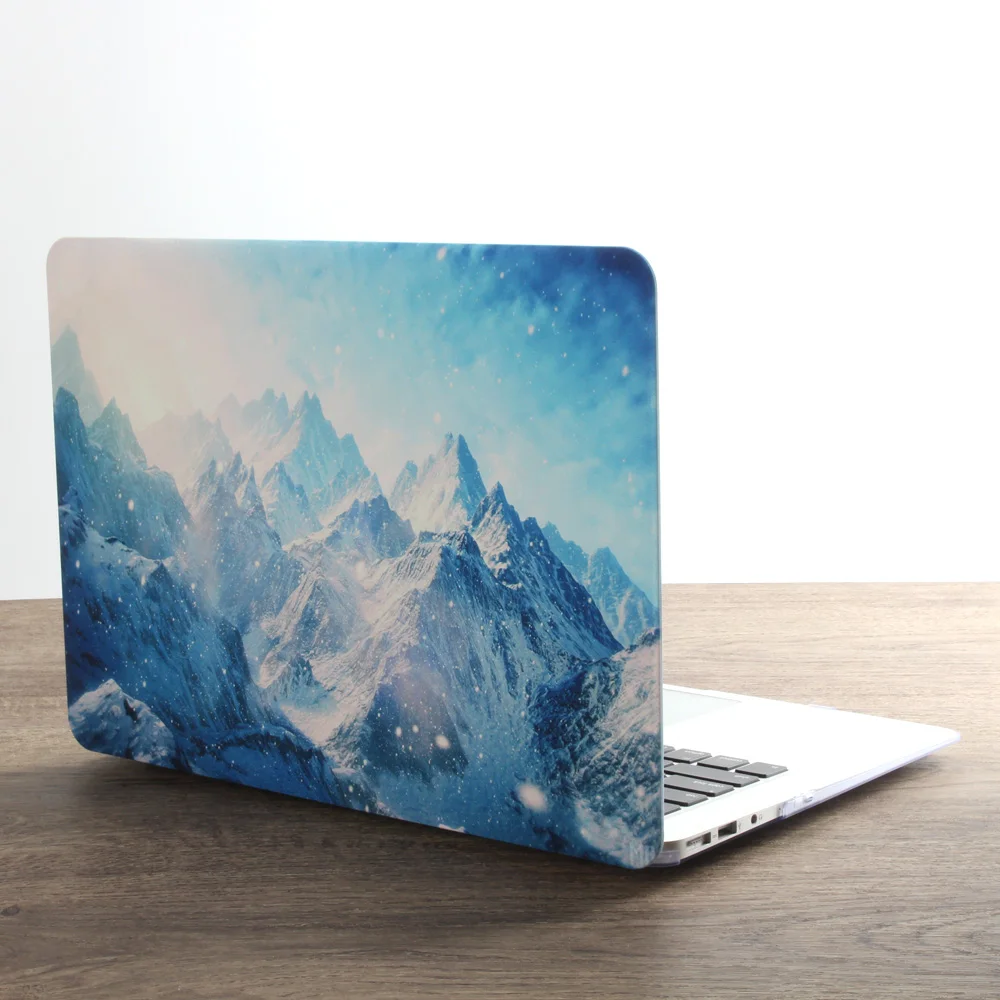 dianfeng Чехол для ноутбука с принтом пейзажей для MacBook Air Pro retina 11 12 13 15 дюймов с сенсорной панелью+ чехол для клавиатуры - Цвет: dianfeng