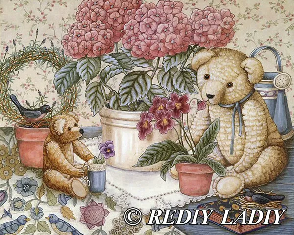 RF85169 Rediy ladiy Алмазная мозаика медведь мультфильм Тедди алмазная живопись наборы для вышивки крестом Алмазная вышивка узоры Стразы искусство - Цвет: RF85169