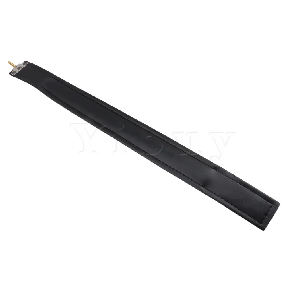 Yibuy черные кожаные ремни с мягкой подкладкой для левшей 59 5 х4 2 Х0 6 см3 120 басов|bass