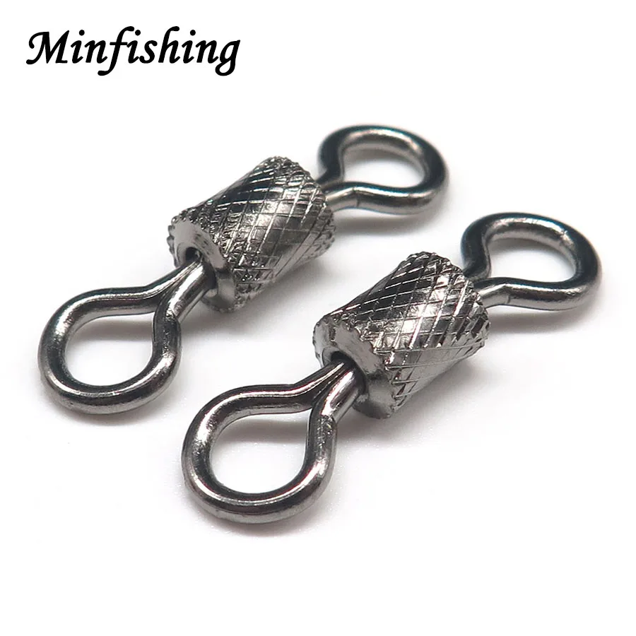 Minfishing 100 шт./лот рыболовный крючок Поворотный шариковый подшипник с твердыми