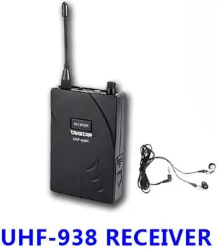 Receiver Takstar UHF938 upgraded version wireless acoustic Tour guide transmission system 50m effective range 432.5-433.5/ 433-434MHZ - Цвет: Receiver