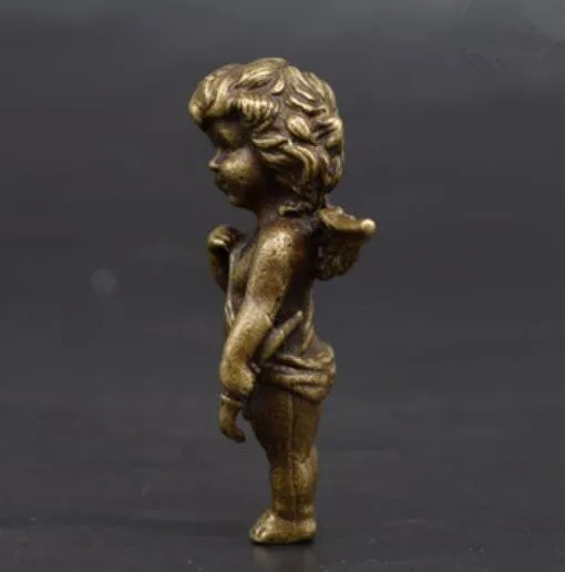 Китайская коллекция старинная медная статуя Ангела|Статуи и скульптуры| |