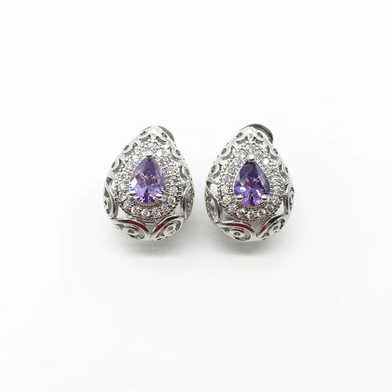 Женский комплект из колье и сердца серебра 925 пробы|jewelry sets|jewelry sets purpleearrings for women ring